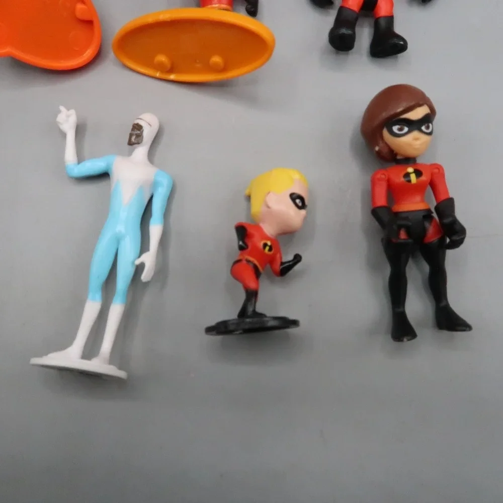Disney Pixar Mattel The Incredibles figure lot of 17 Cake Topper Family